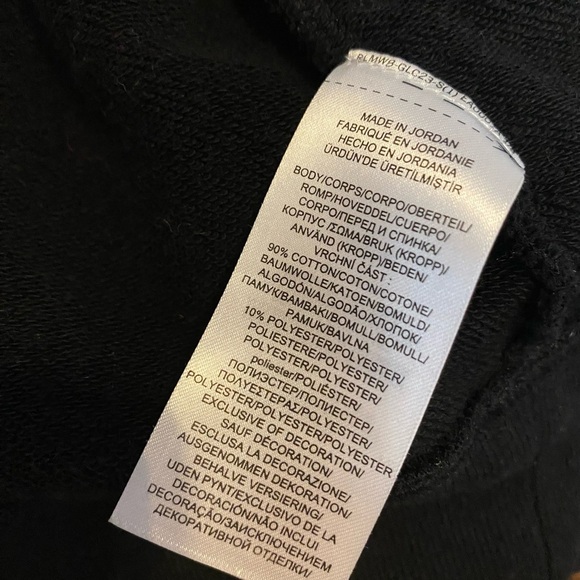 Lauren Ralph Lauren Track Jacket Women’s Medium Full Zip Black White Cotton - Picture 6 of 11